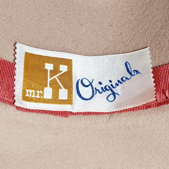 Mr. K Originals/Geo. W. Bollman Hats Vintage 100% Wool Felt Fedora - Picture 9 of 9